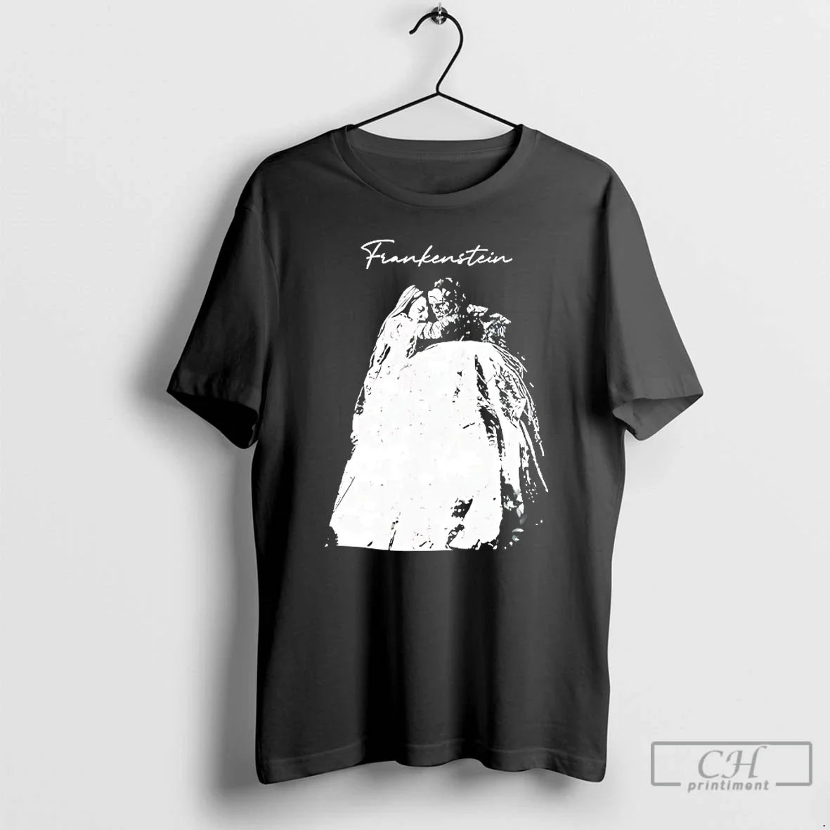 Premium Frankenstein Gothic Horror Tank Top Retro Art