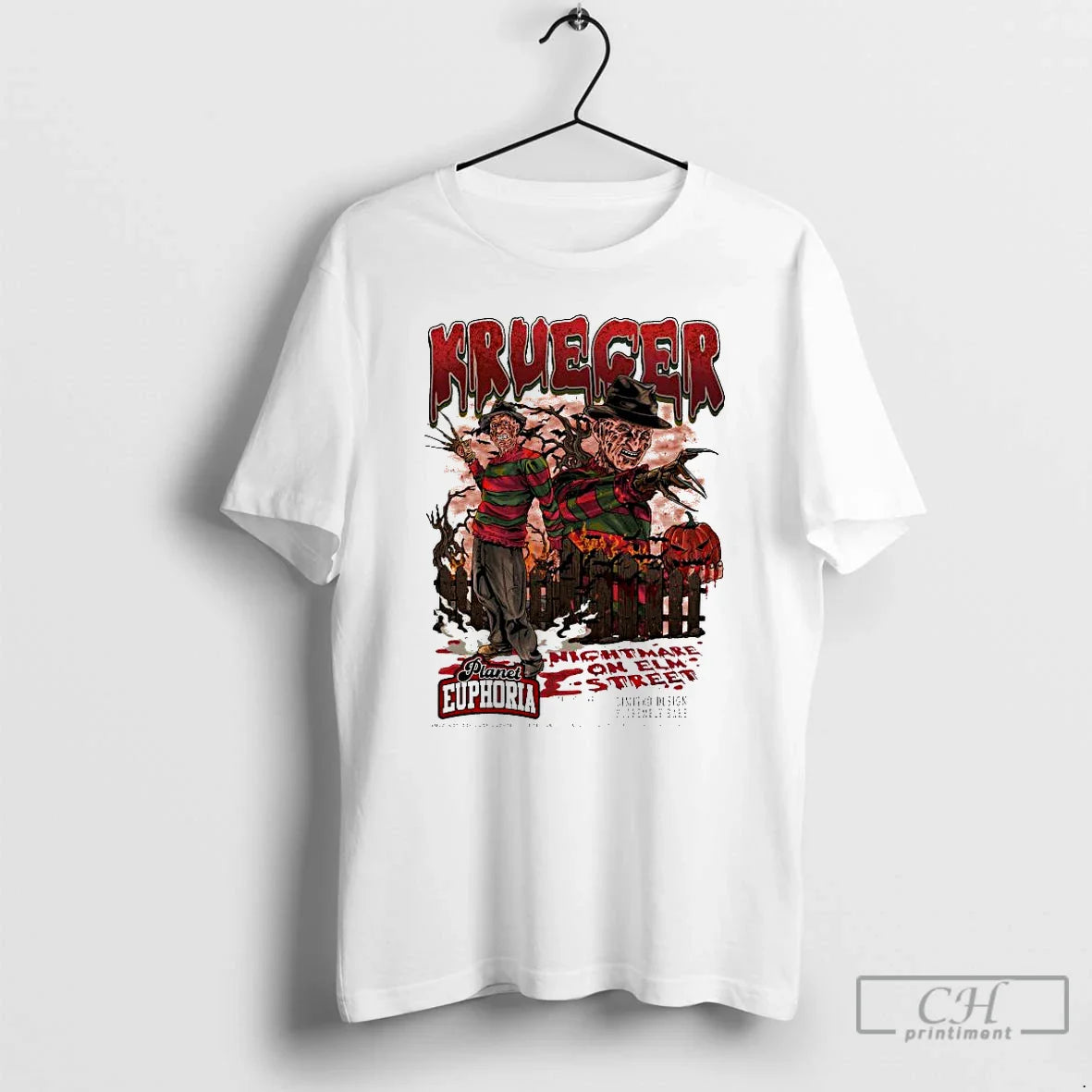 Premium Freddy Krueger Nightmare Elm Street Halloween 2025 T Shirts
