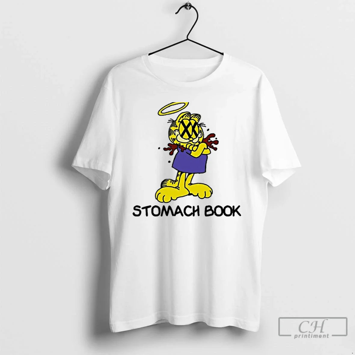 Premium Free Divide Stomach Book Lasagna Tank Top Designer Gift