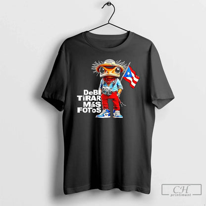 Premium Frog Puerto Rican Caped Debi Tirar Mas Fotos Rap Music 2025 T