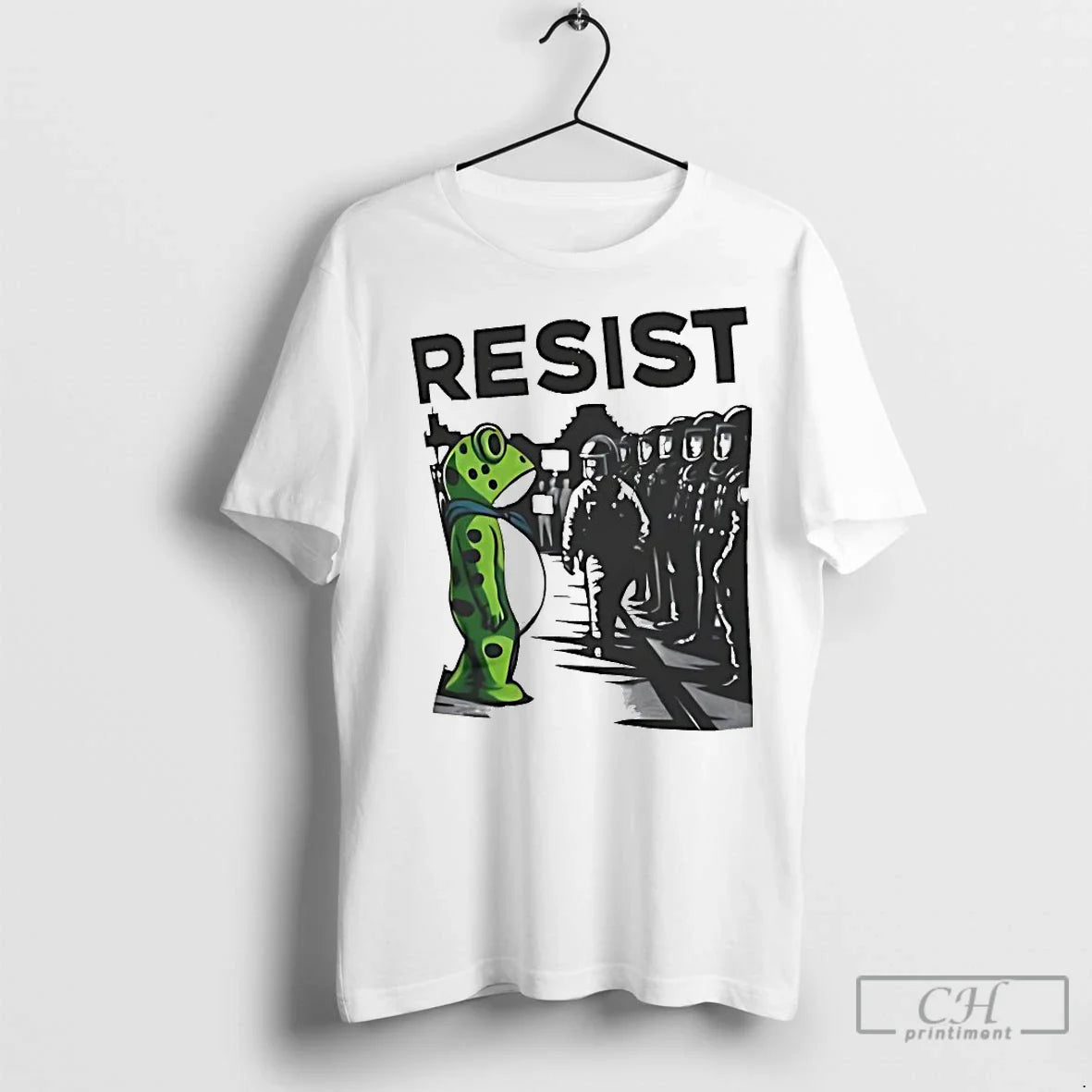 Premium Frog Resist Portland Only You Can Prevent Fascism TShirt