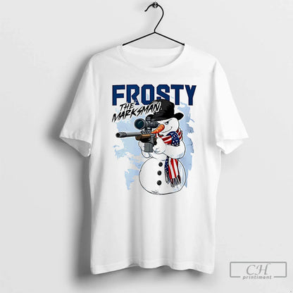 Premium Frosty Marksman Snowman Long Sleeve Classic Style