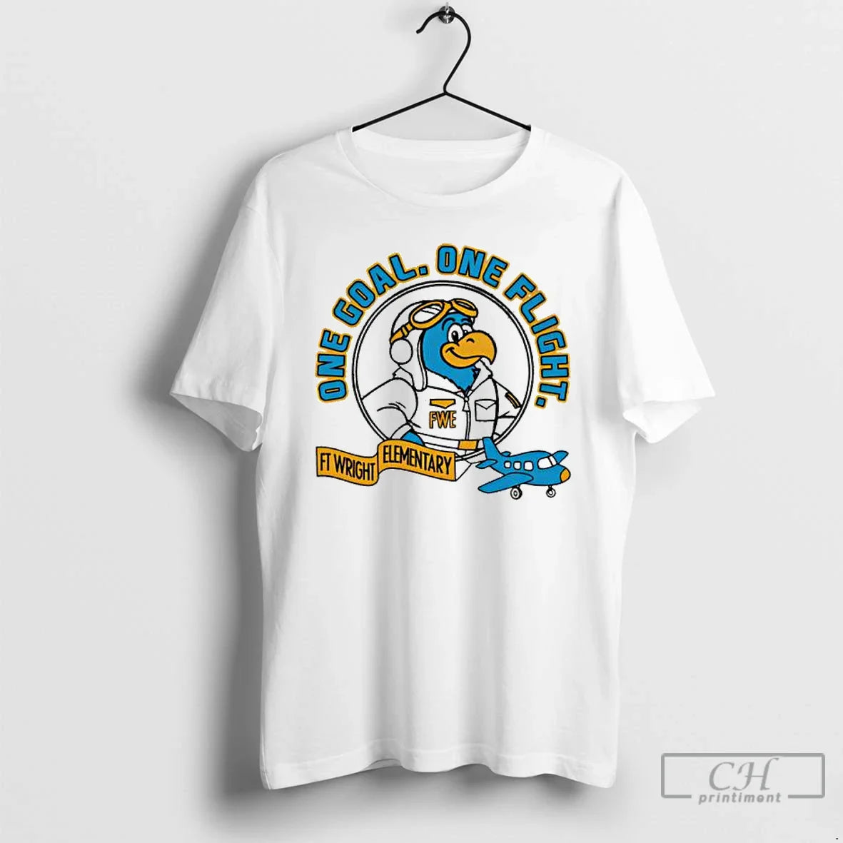 Premium Ft Wright Elementary One Goal One Flight T Shirts Long Sleeve