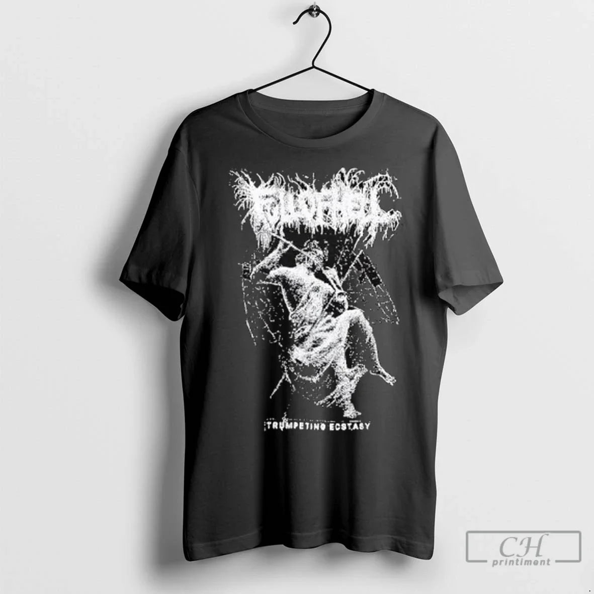 Premium Full Hell Trumpeting Ecstasy Rising Angel Ladies Hoodie