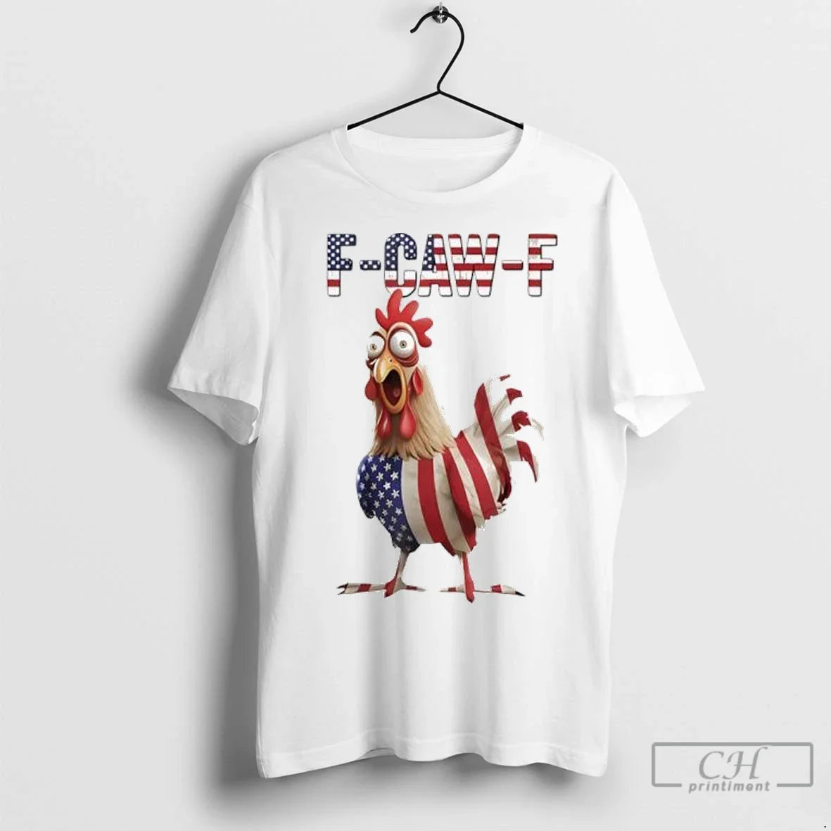 Premium F Caw F Chicken Usa Flag Fcawf American Chicken Tee Designer