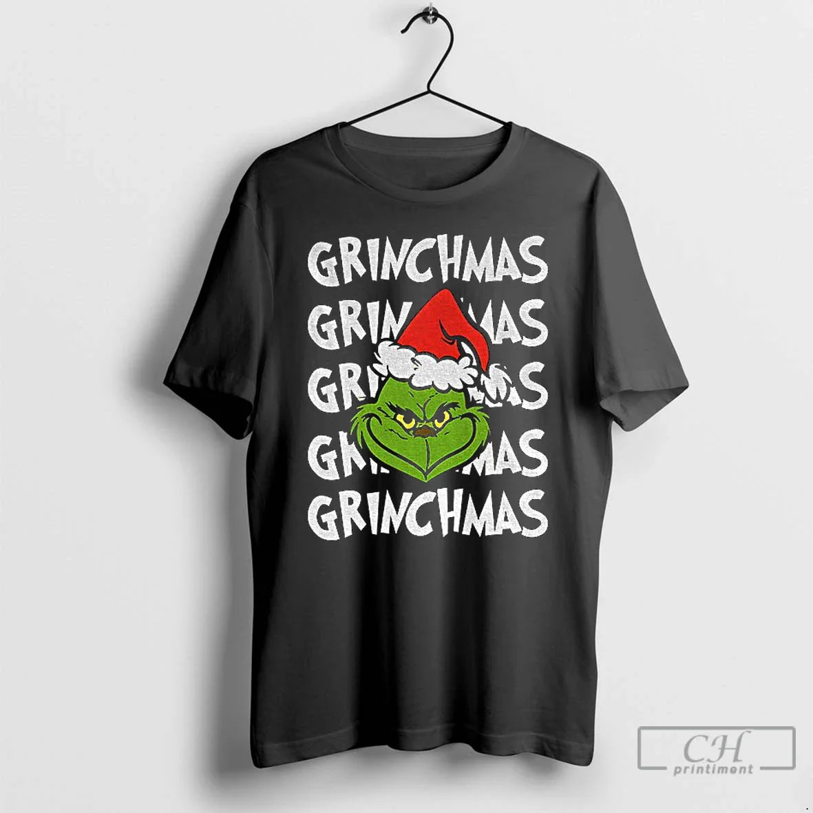 Premium Grinchmas Grinch Face Santa Claus Merry Sweatshirt Premium