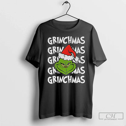 Premium Grinchmas Grinch Face Santa Claus Merry Sweatshirt Premium