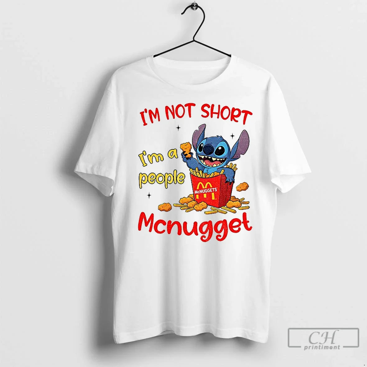 Premium Stitch Im Not Short Im People Mcnugget Sweatshirt Retro