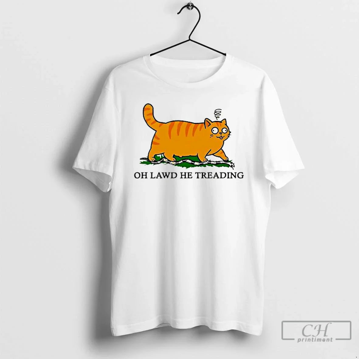 Premium Gadsden Flag Oh Lawd He Treading TShirt Classic Outfit