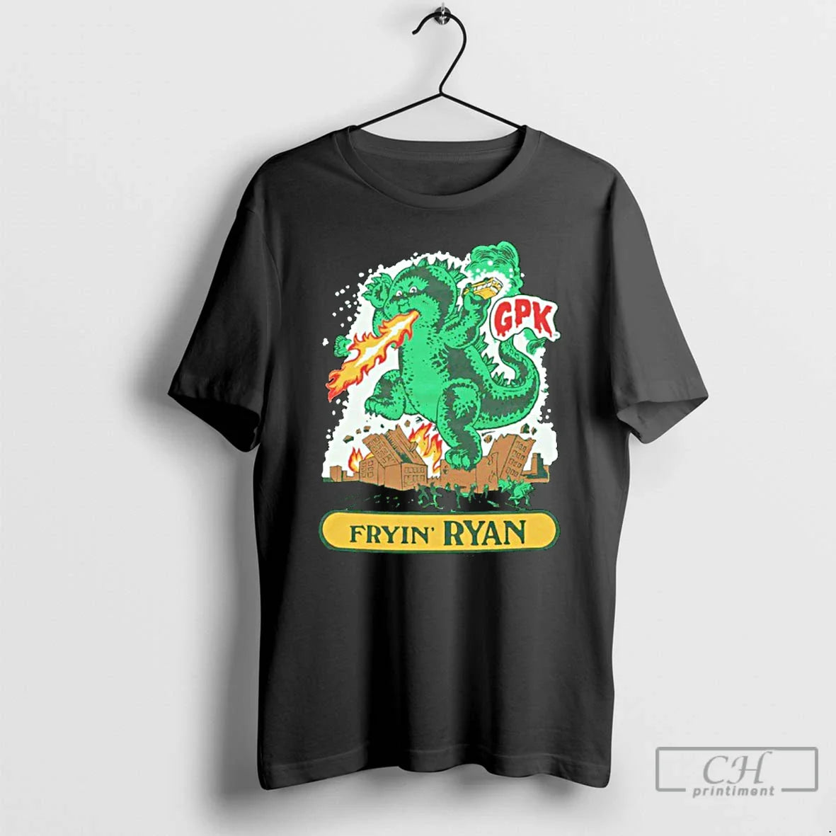 Premium Garbage Pail Fryin Ryan Dragon T Shirts Tank Top Retro Design