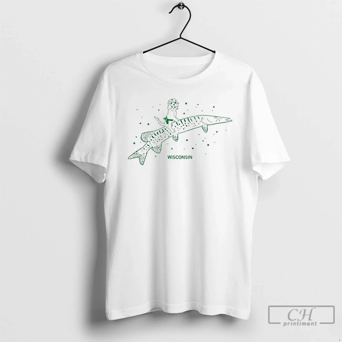Premium Gary Riding Musky Wisconsin TShirt Elegant Style