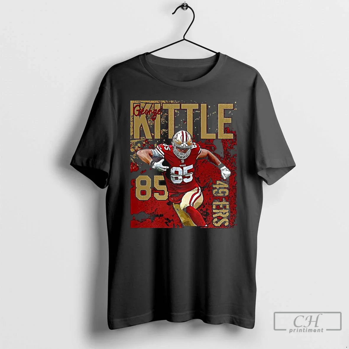 Premium George Kittle San Francisco 49Ers Football Number 85