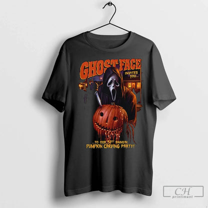 Premium Ghost Face Halloween Party TShirt Unique Fashion