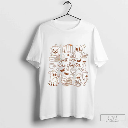 Premium Ghost Pumpkin Just One More Chapter Halloween 2025 Tank Top