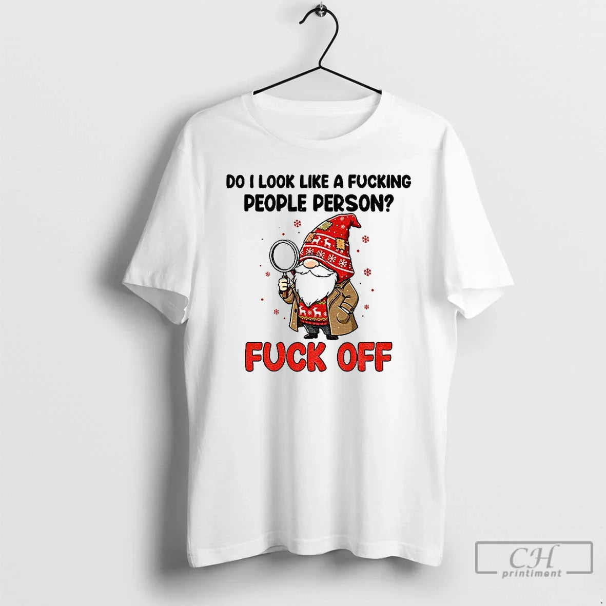 Premium Gnome Do I Like Fucking People Person Fuck Off Merry Shirt