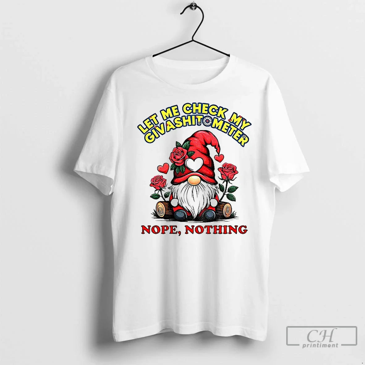 Premium Gnome Let Me Check My Giveashitometer Nope Nothing Hoodie