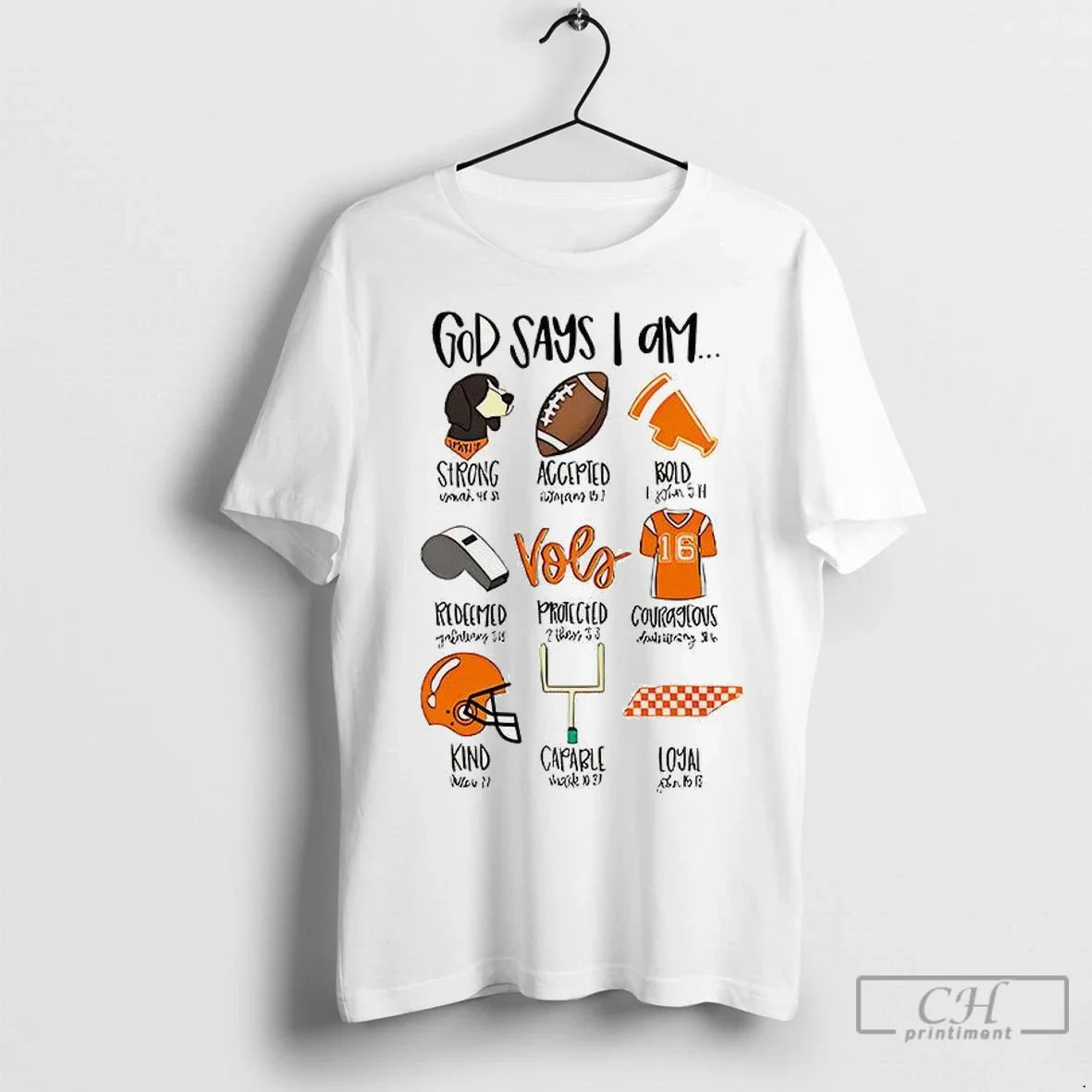 Premium God Says I Am Tennessee Vols Hoodie Vintage Fashion