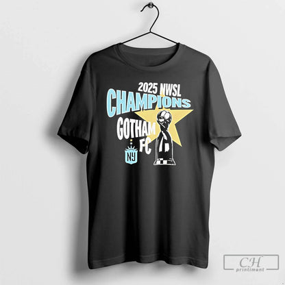 Premium Gotham Fc 2025 Nwsl Champions Trophy Long Sleeve Designer Gift