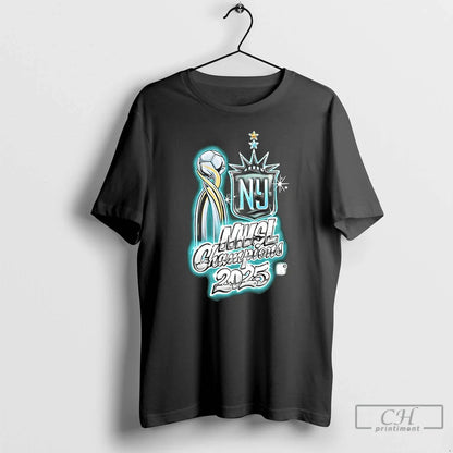 Premium Gotham Fc 2025 Nwsl Champions Airbrush 90S Bootleg TShirt