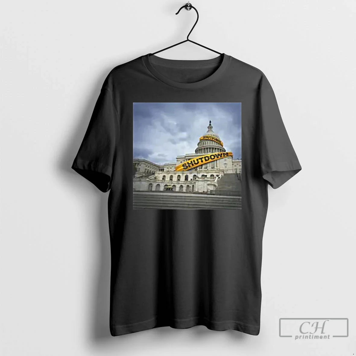 Premium Government Shutdown 2025 Long Sleve T Shirts Shirt Premium