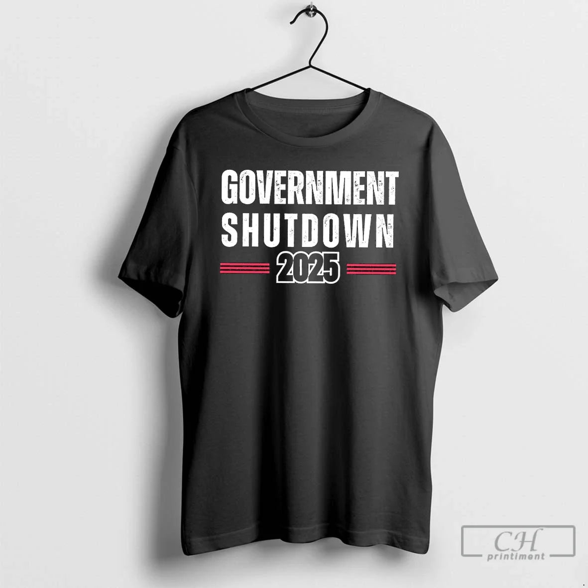 Premium Government Shutdown 2025 Anti Trump T Shirts TShirt Trendy