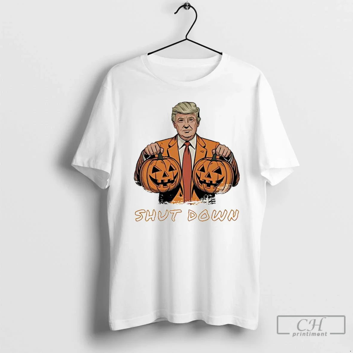 Premium Government Shutdown Halloween Anti Trump T Shirts Sweatshirt