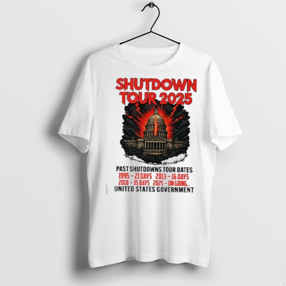 Premium Government Shutdown Tour 2025 Past Shutdowns Tour Dates 1995