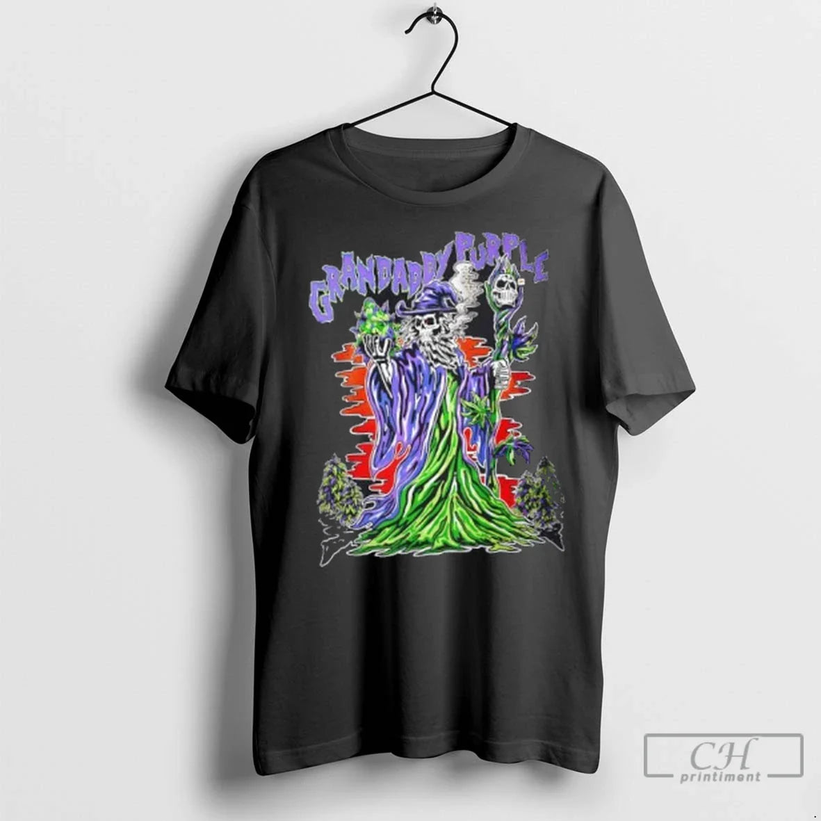 Premium Grandaddy Purple Kush Halloween Skeleton Tank Top Retro Merch