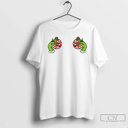 Premium Grinch Boobie Long Sleeve Trendy Outfit