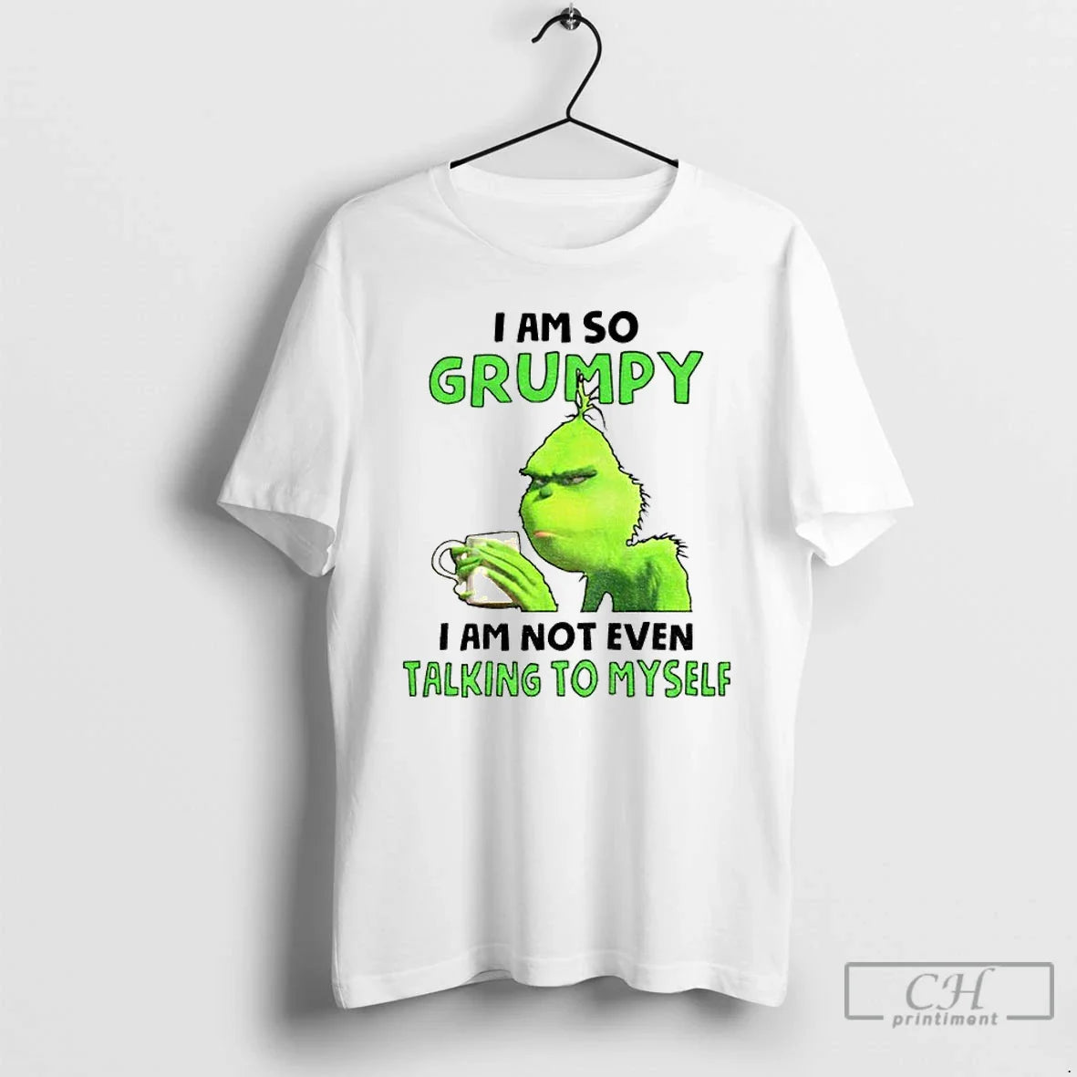 Premium Grinch I Am So Grumpy I Am Not Even Talking To Myself Tee