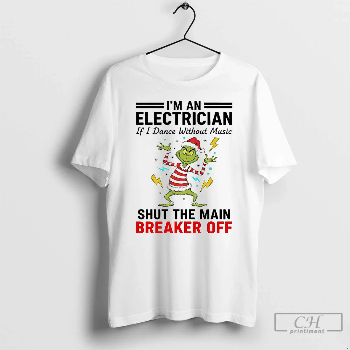 Premium Grinch Im Electrician Shut Breaker Off Long Sleeve Retro Merch