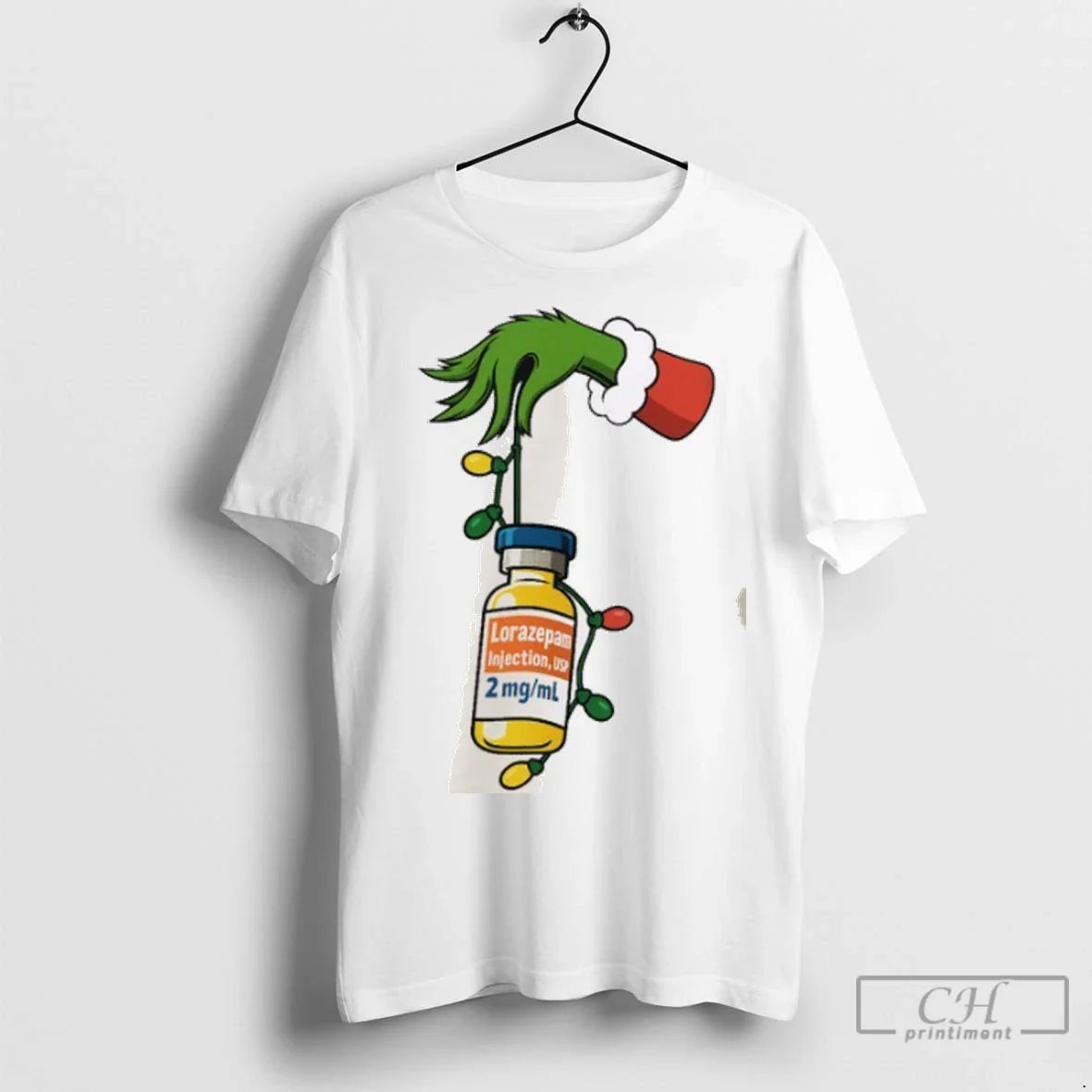 Premium Grinch Lorazepam Injection Usp Lights Long Sleeve Designer