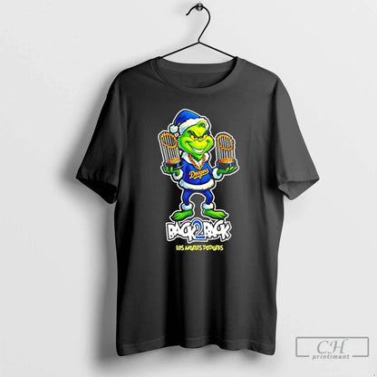 Premium Grinch Los Angeles Dodgers Back 2 Back 2025 Champions