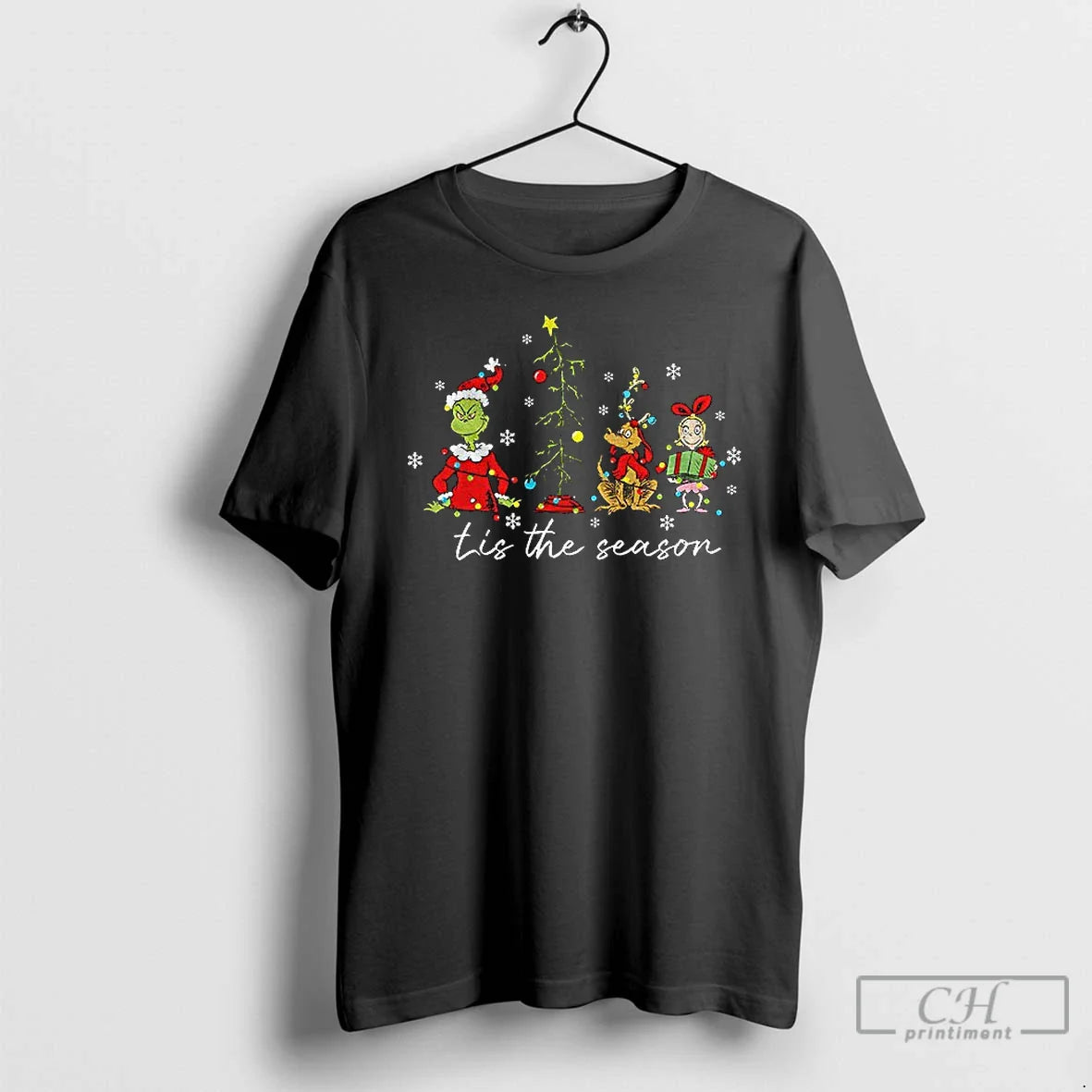 Premium Grinch Max And Cindy Lou Who Santa Claus Tis Season Merry