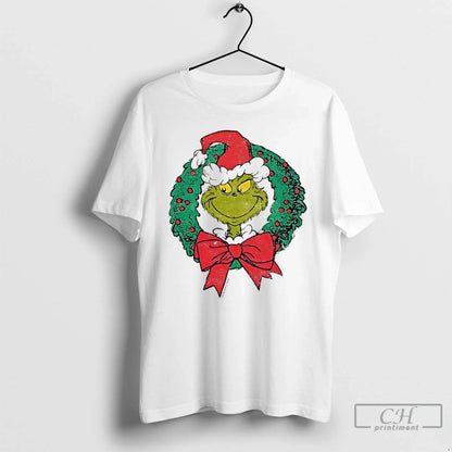 Premium Grinch Mean One Wreath 2025 Hoodie Elegant Art