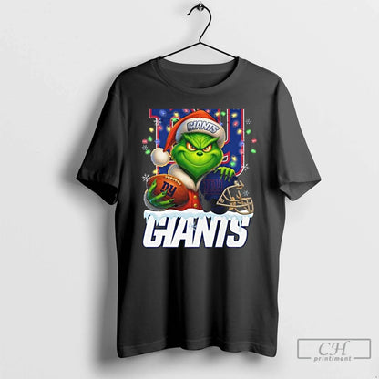 Premium Grinch X New York Giants Ball And Helmet Long Sleeve Modern