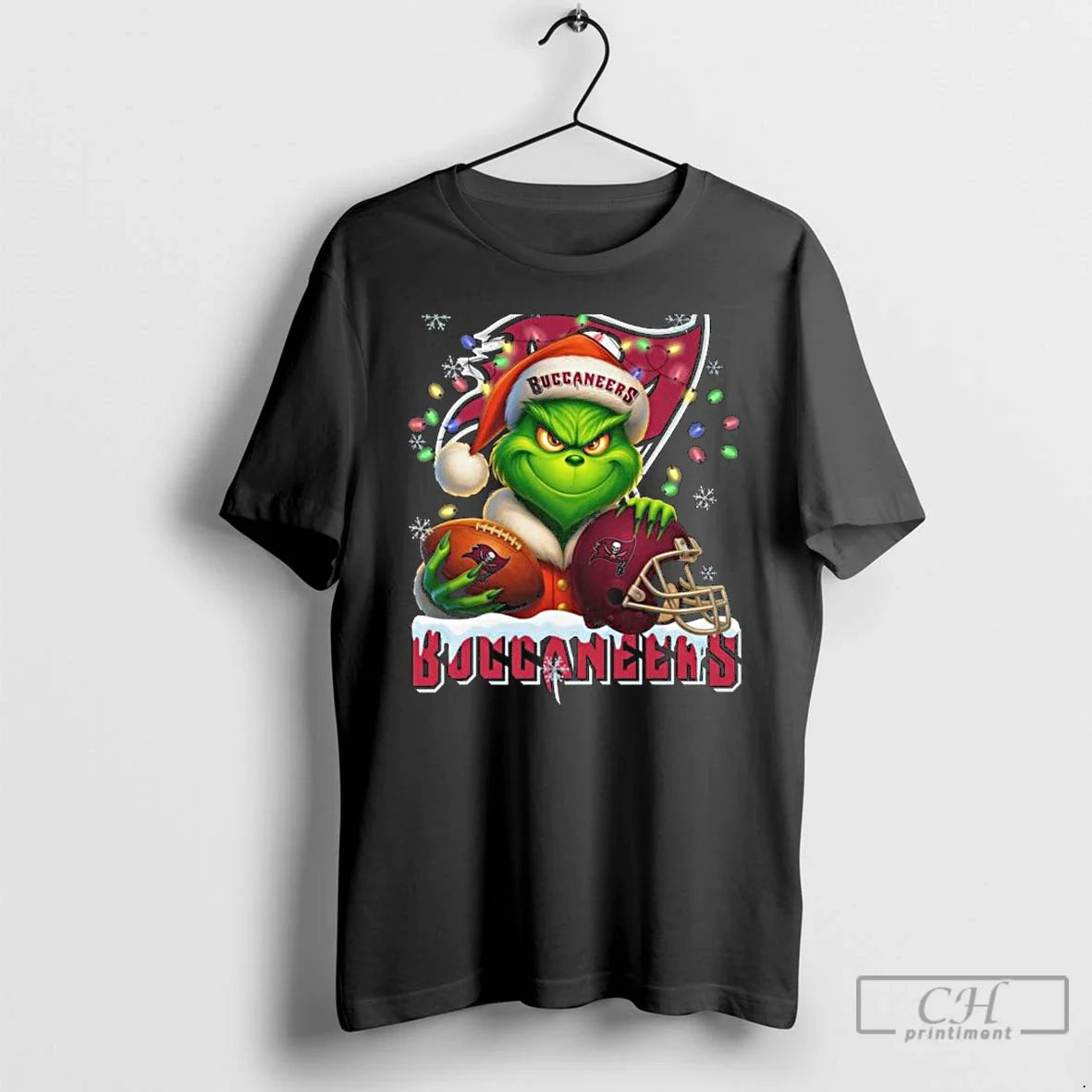 Premium Grinch X Tampa Bay Buccaneers Ball And Helmet Merry Long