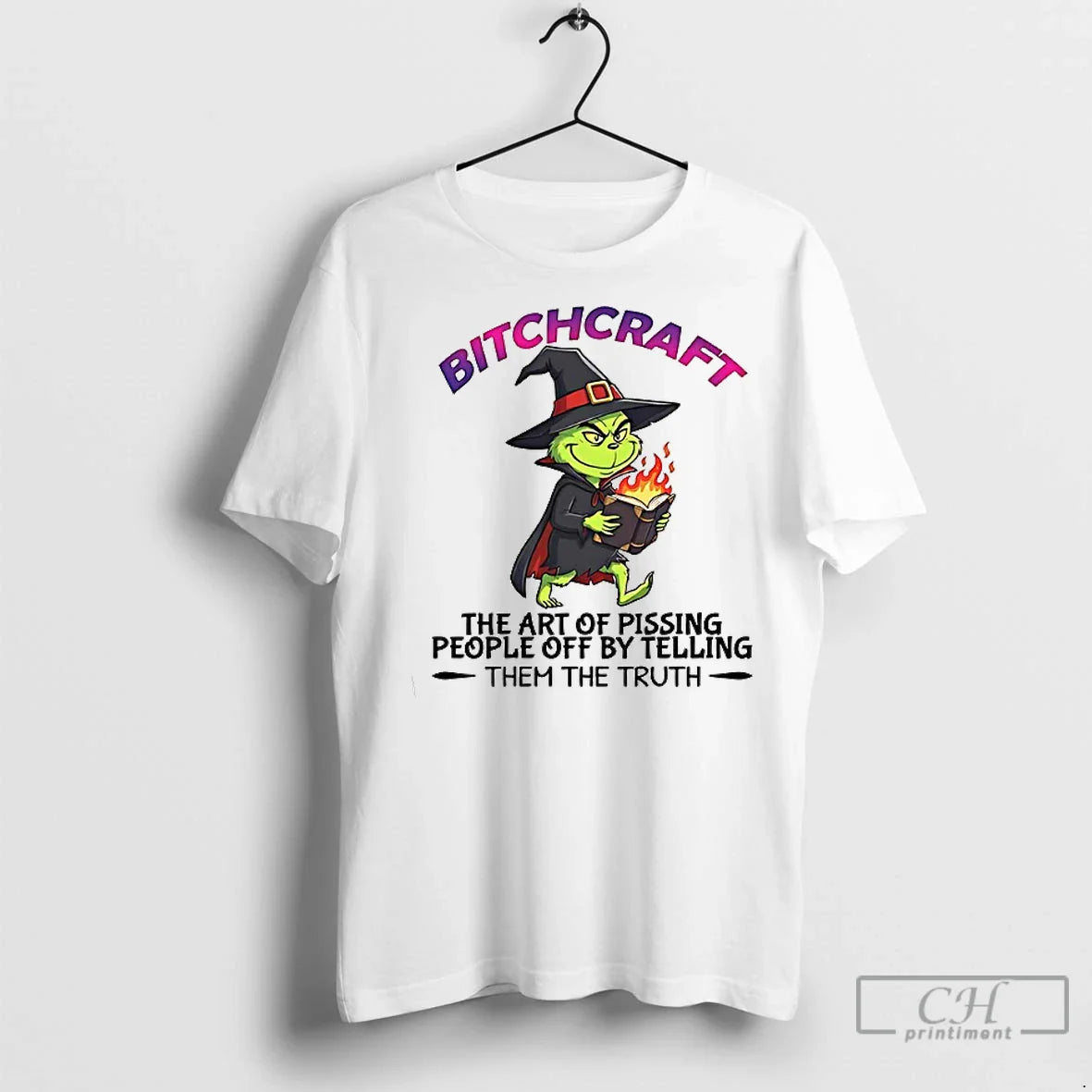 Premium Grinch Bitchcraft Art Pissing People Off Shirt Trendy