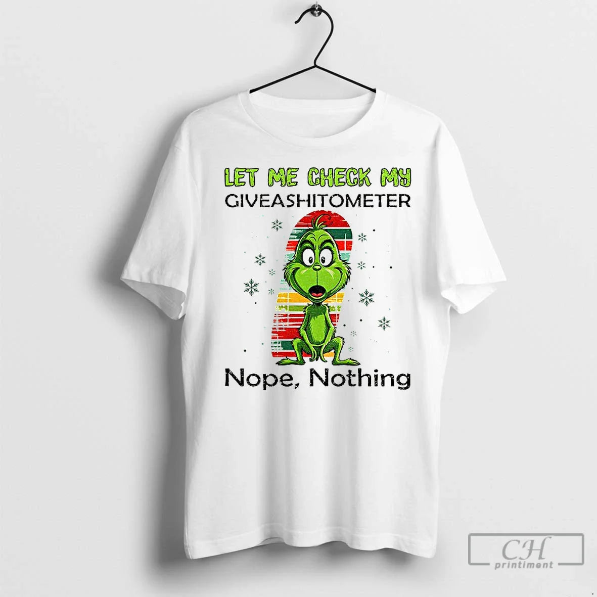Premium Grinch Let Me Check My Giveshitometer Nope Nothing Sweatshirt