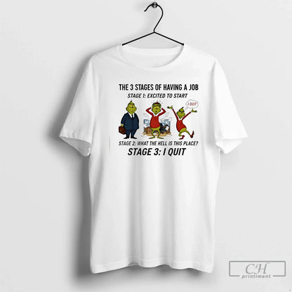 Premium Grinch 3 Stages Having Job Tank Top Premium Art