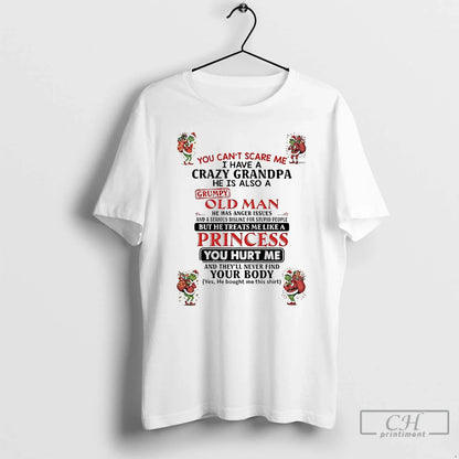 Premium Grinch You Cant Scare Me Princess You Hurt Me Long Sleeve