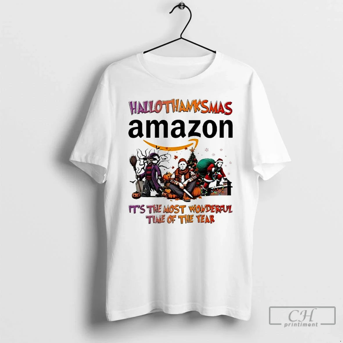 Premium Hallothanksmas Characters Vs Amazon Logo Its Most Wonderful