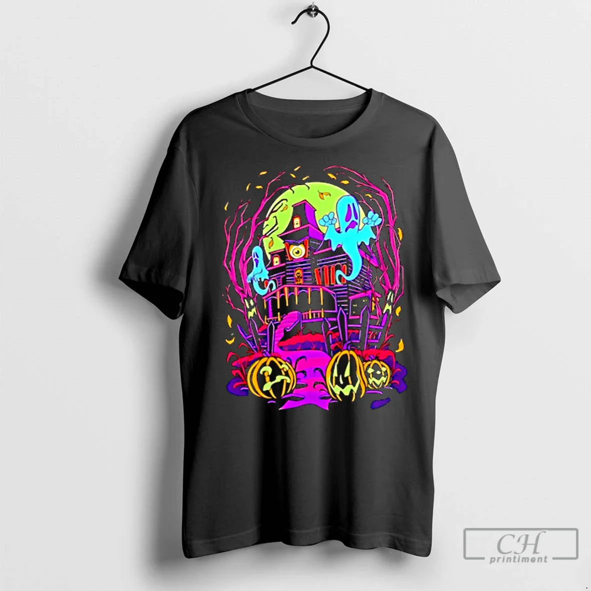 Premium Halloween House Pride 2025 Long Sleeve Authentic Art