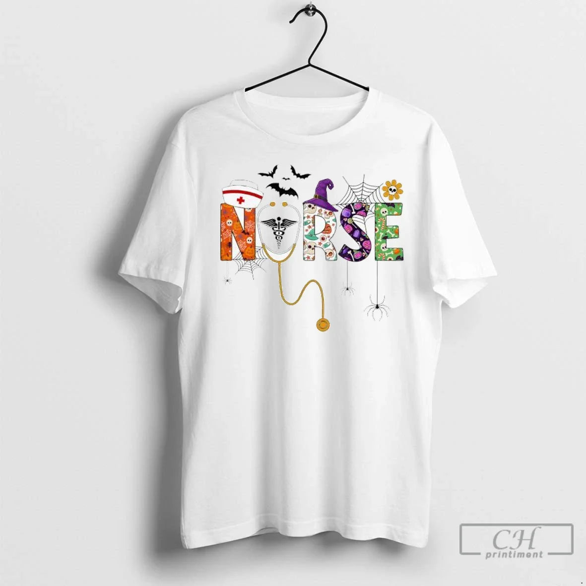 Premium Halloween Nurse Life Nursing Stethoscope Spooky Nurse Tank