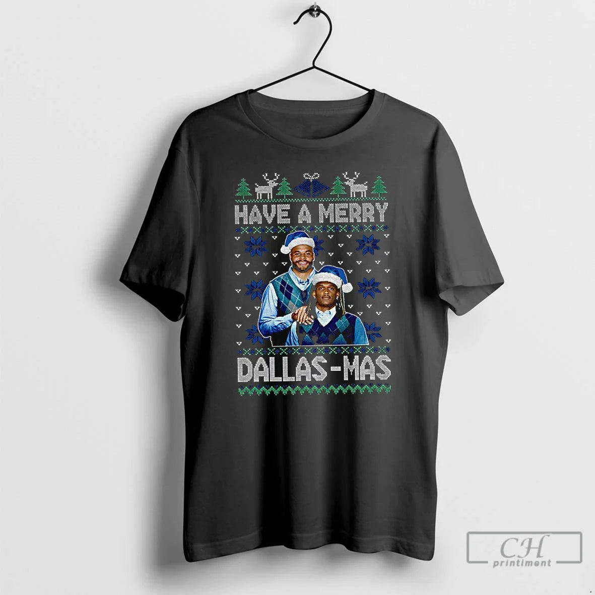 Premium Have Merry Dallas Mas Football Tee Designer Design