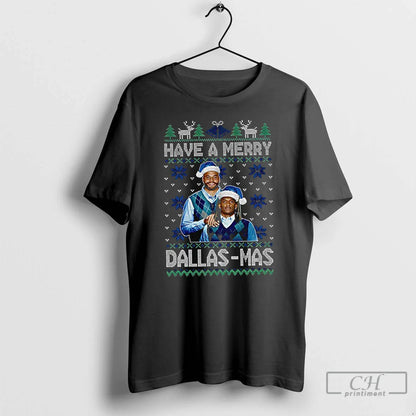 Premium Have Merry Dallas Mas Football Tee Designer Design