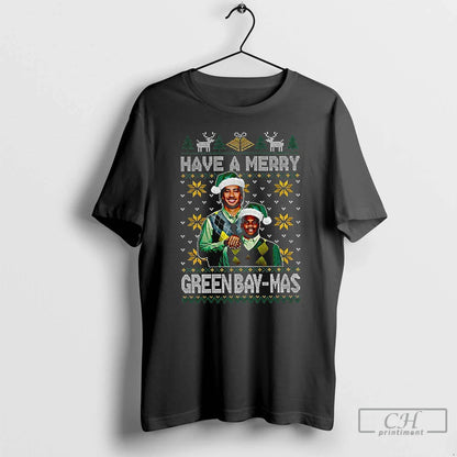 Premium Have Merry Green Bay Mas Football Tee Modern Apparel