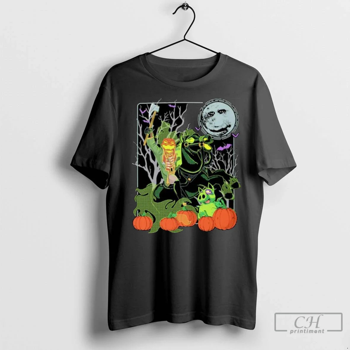 Premium Headless Horseman Happy Halloween Ornaments TShirt Classic