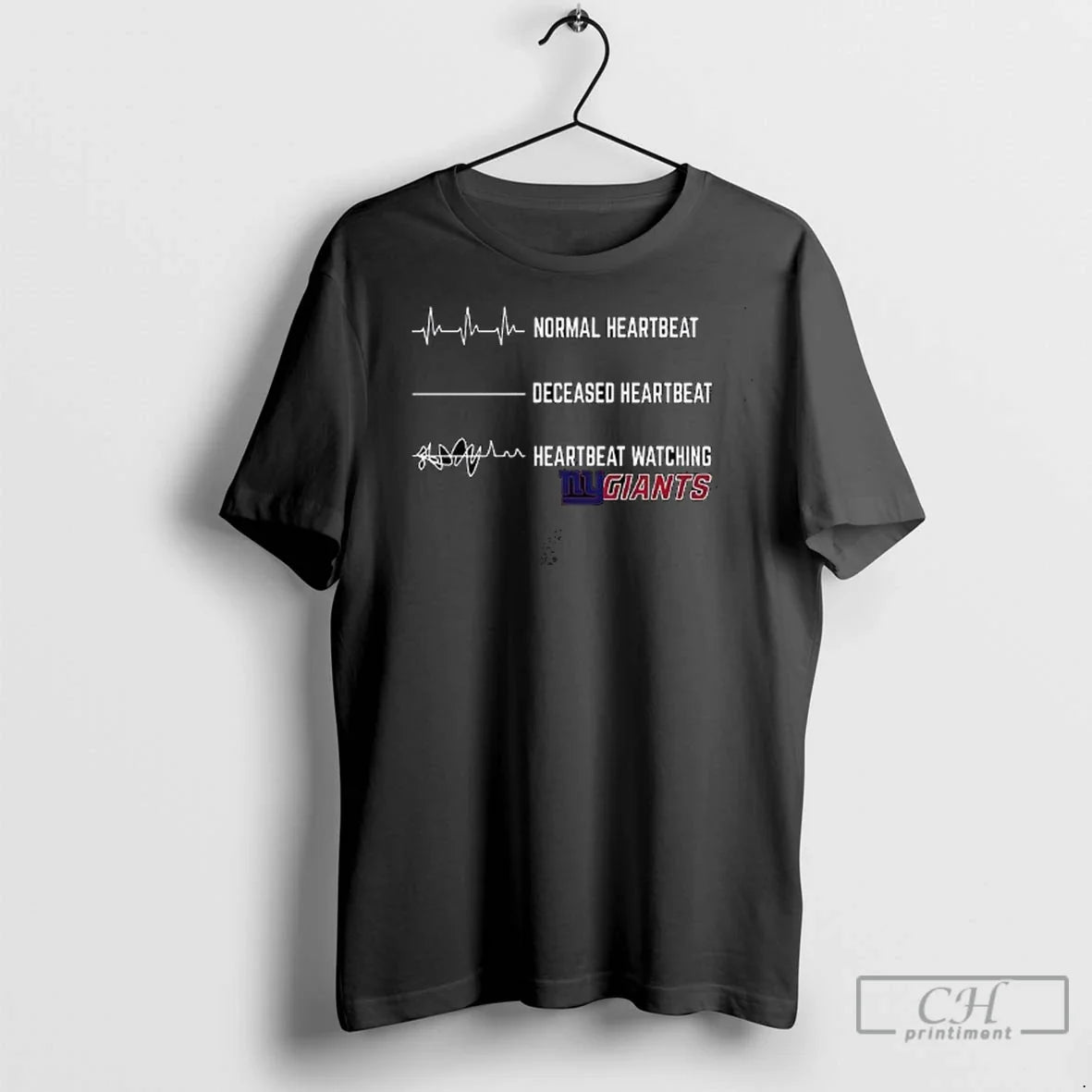 Premium Heartbeat Watching New York Giants Hoodie Designer Art