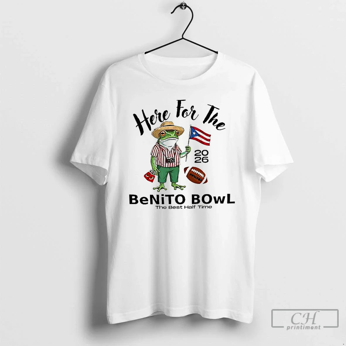 Premium Here Benito Bowl 2026 Puerto Rican Football T Shirts Hoodie